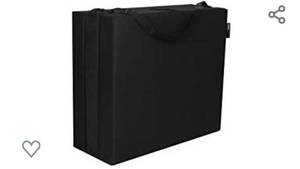 lot 4574 image: American Furniture Alliance Jr Twin Black Trifold Mattress, MeshPoly