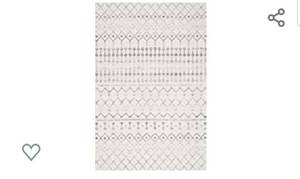 lot 4581 image: nuLOOM Moroccan Blythe Area Rug, 8 x 10, GreyOff-white