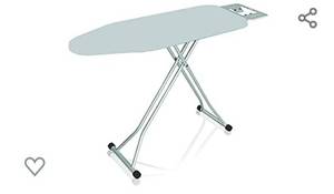lot 4597 image: Sunbeam Adjustable Height Ironing Board with Iron Rest Holder Stand