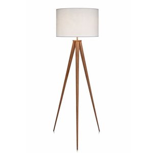 lot 4603 image: Versanora - Romanza Tripod Floor Lamp With White Shade, 60.23H