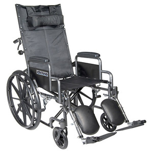 lot 4619 image: TransportWheelchairReclining Wheelchairs Product Description SilverSport20ReclBackDetachDesk, 1ea
