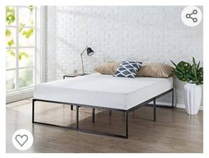 lot 4637 image: 14 Platformat Bed Frame  Mattress Foundations  No Box Spring Needed  Full
