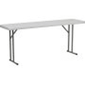lot 4644 image: Flash Furniture 18 x 72 Plastic Folding Training Table, White