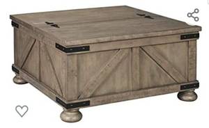 lot 4665 image: Signature Design by Ashley - Aldwin Farmhouse Storage Coffee Table,