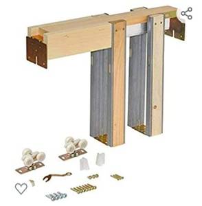 lot 4683 image: Johnson Hardware 1500 Series Commercial Grade Pocket Door Frame for 2x4 Stud Wall (30 Inch x 80 Inch)