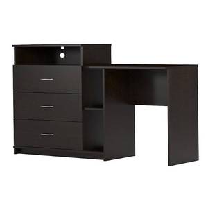 lot 4701 image: Ameriwood Home Rebel Media Dresser and Desk, Espresso