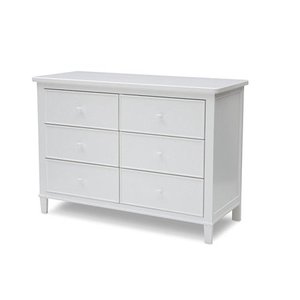 lot 4706 image: Kids Dresser Delta Haven 6-Drawer Dresser - White