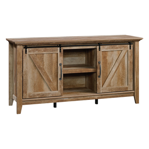 lot 4716 image: Sauder Dakota Pass Credenza, For TVs up to 70, Craftsman Oak finish