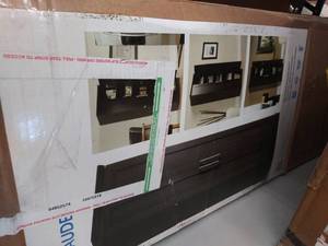 lot 4726 image: sauder storage cabinet