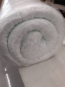 lot 4763 image: Lauraland 3-Inch Mattress Topper Queen, Ventilated Gel Infused Memory Foam Mattress Topper, Washable Hypoallergenic Cover & Active Cooling Washable Cover