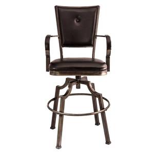 lot 4827 image: Hillsdale Furniture Castlebrook Swivel Counter Stool, Black