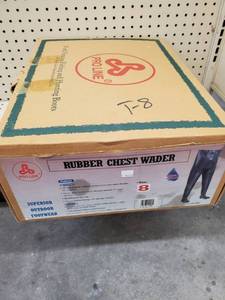 lot 101 image: Proline Rubber chest waders Mens Size 8