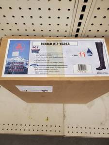 lot 106 image: Proline A901 Rubber hip waders size 11 Brown