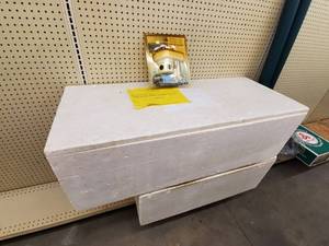 lot 114 image: 140qt heavy duty styrofoam cooler with aerator