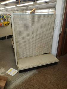 lot 130 image: UPDATED WIDTH DIMENSIONS 1 four foot double sided Lozier with endcap