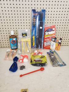 lot 190 image: Variety Pack with Rapala - Storm - Spoons - Plano Box - Soft bait - Line and More
