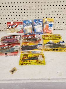 lot 220 image: Berkley PowerBait Power Worms plus more