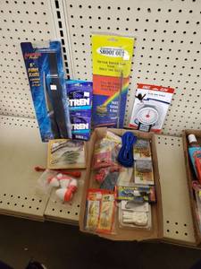 lot 226 image: Variety box scale knife line hooks bobbers jigs and more
