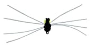 lot 260 image: 42 Betts Busy Bee Fishing Fly Lure, Black and Chartreuse Finish and assorted