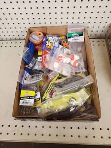 lot 526 image: Tackle box filler - soft bait - hooks - Line and more