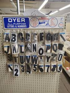 lot 575 image: Dyer Boat numbers and Display