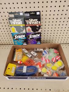 lot 599 image: 4 & 6lb line, swivels, Do it yourself components