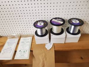 lot 694 image: Stren Fishing Line 2, 4, and 8 Lb Clear Blue Flourescent Partial Spools