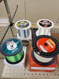 lot 697 image: 10, 14, 17, 25lb various line mostly full