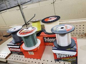 lot 702 image: 4-30lb partial Line spools