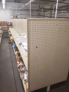 lot 2 image: UPDATED WIDTH DIMENSIONS Lozier with (6) 4 ft Sections and 1 Endcap