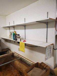 lot 37 image: (2) 1 x 8 ft double shelving units