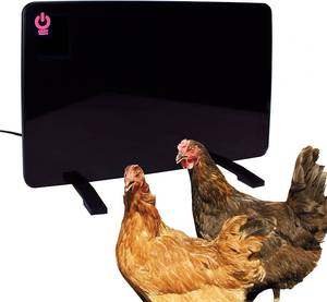 lot 8090 image: Cozy Products CL Safe Chicken Coop Heater 200 Watts Safer Than Brooder Lamps, One Size, Black