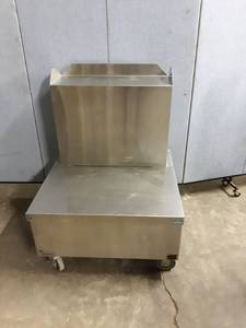 lot 1261 image: Stainless steel Custom table