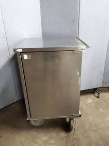lot 1262 image: Stainless catering cart