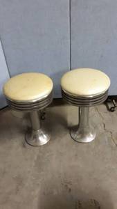 lot 1294 image: 2 vintage ice cream parlor chairs