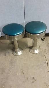 lot 1295 image: 2 vintage ice cream parlor chairs