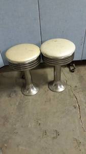 lot 1296 image: 2 vintage ice cream parlor chairs