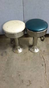 lot 1297 image: 2 vintage ice cream parlor chairs