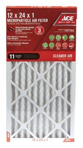 lot 1939 image: Ace 12 in. W x 24 in. L x 1 in. D Cotton Microparticle Air Filter