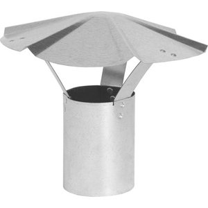 lot 1948 image: Imperial GV0589 Rain Cap Without Arrestor, 30 ga T, Steel, Galvanized