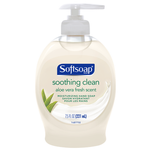 lot 1956 image: Softsoap Liquid Hand Soap Pump, Soothing Aloe Vera - 7.5 oz