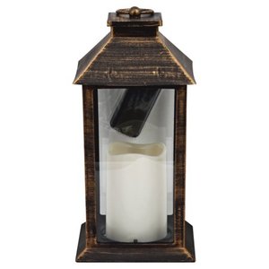 lot 1988 image: (6) Infinity Glass Flameless Lantern with Remote