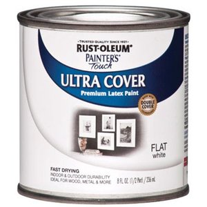 lot 8961 image: Rust-Oleum 1990730 Painters Touch Latex, Flat White