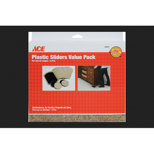 lot 9502 image: Ace Plastic Assorted Round and Slider Value Pack Brown 8 pk