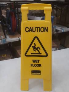 lot 9509 image: Caution Wet Floor Sign
