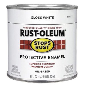 lot 9518 image: Rust-Oleum 7792730 Protective Enamel Paint, 8-Ounce, Gloss White