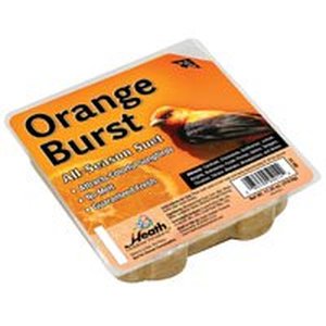 lot 9523 image: Heath Outdoor Products DD-14 Orange Burst Suet Cake, Case of 12
