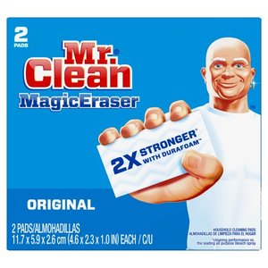 lot 9552 image: Mr. Clean Magic Eraser Original, Cleaning Pads with Durafoam, 2 count