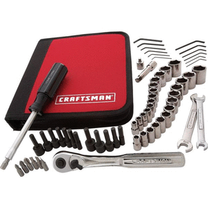 lot 9565 image: Newcraftsman 987631 Mechanics Tool Set 63-piece Set Sae Metric