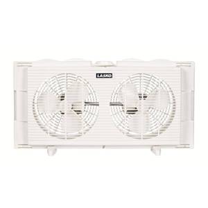 lot 9570 image: Lasko 2137 Twin Window Fan